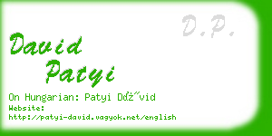 david patyi business card